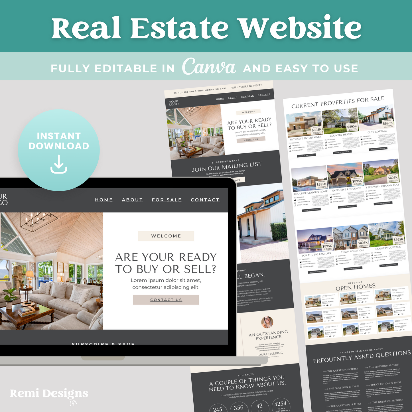 Realtor Canva Website