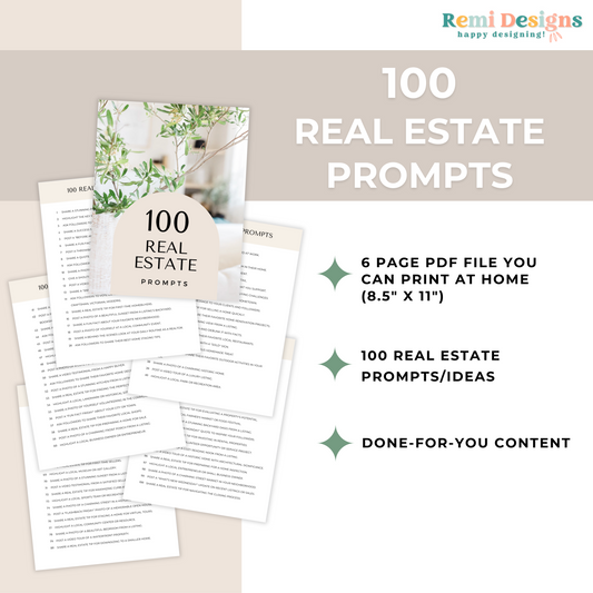 100 Real Estate Prompts