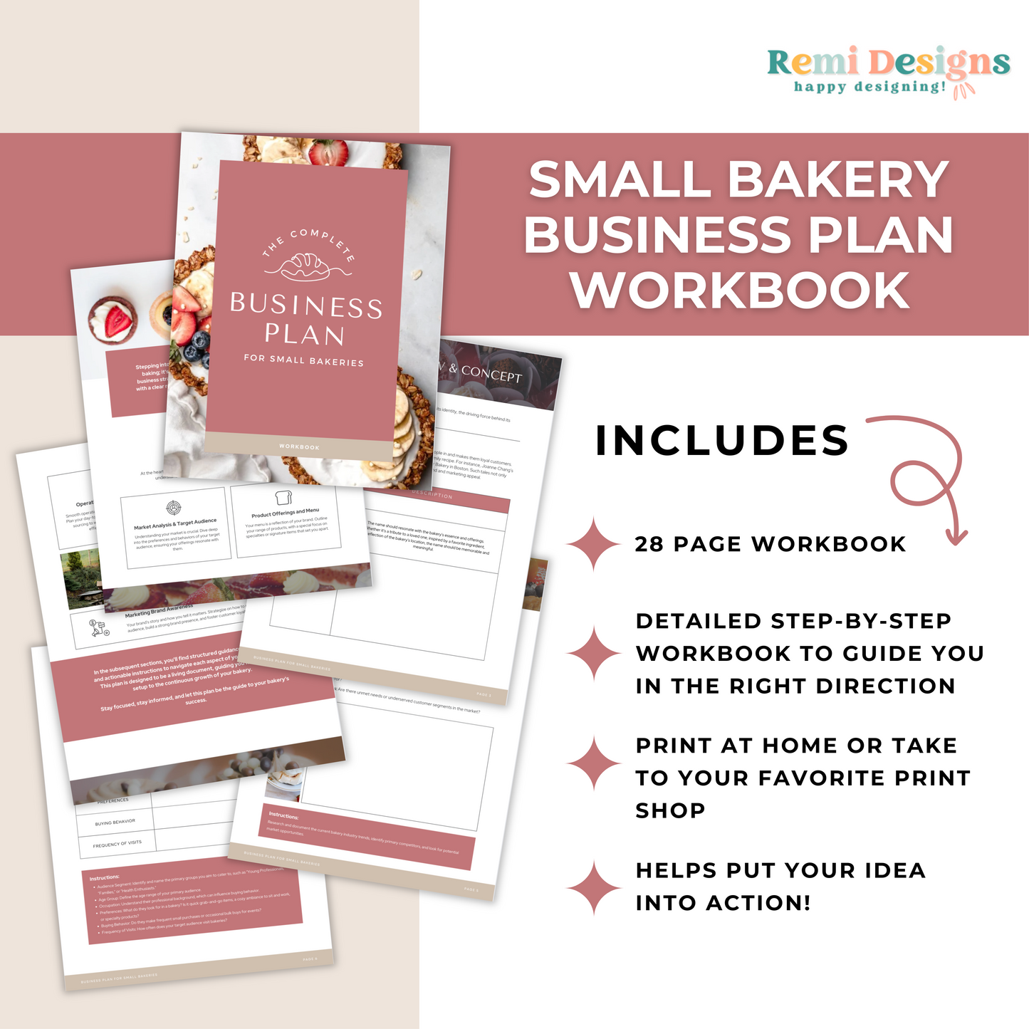 Small Bakery Business Plan Workbook