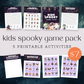 Kids Spooky Game Pack Printable